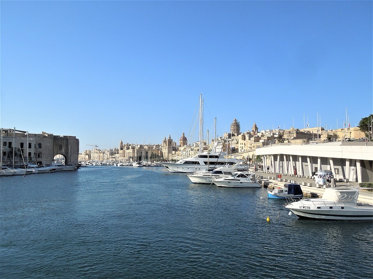 La marina de Birgu (Vittoriosa), l'une des Trois Cités de Malte